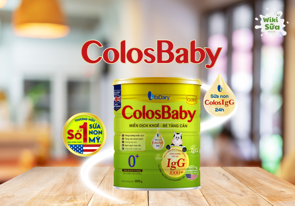 Colosbaby Gold hỗ trợ tăng cân giúp bé phát triển khỏe mạnh