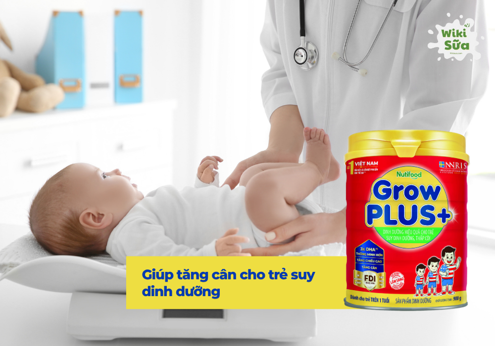 Sữa Grow PLUS+ giúp trẻ tăng cân khỏe mạnh