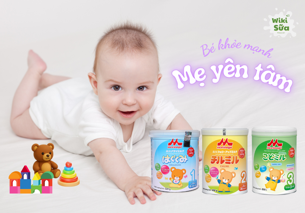 Morinaga dòng sữa tăng cân cho trẻ dưới 1 tuổi đến từ Nhật Bản