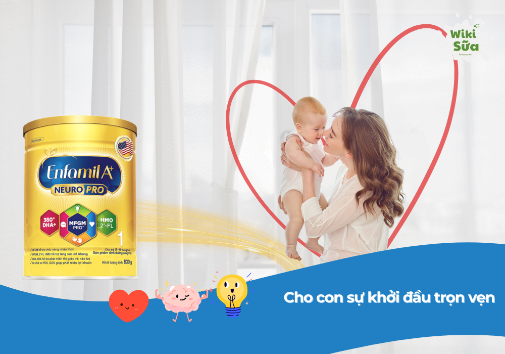 Enfamil A+ giúp tăng cân cho bé suy dinh dưỡng