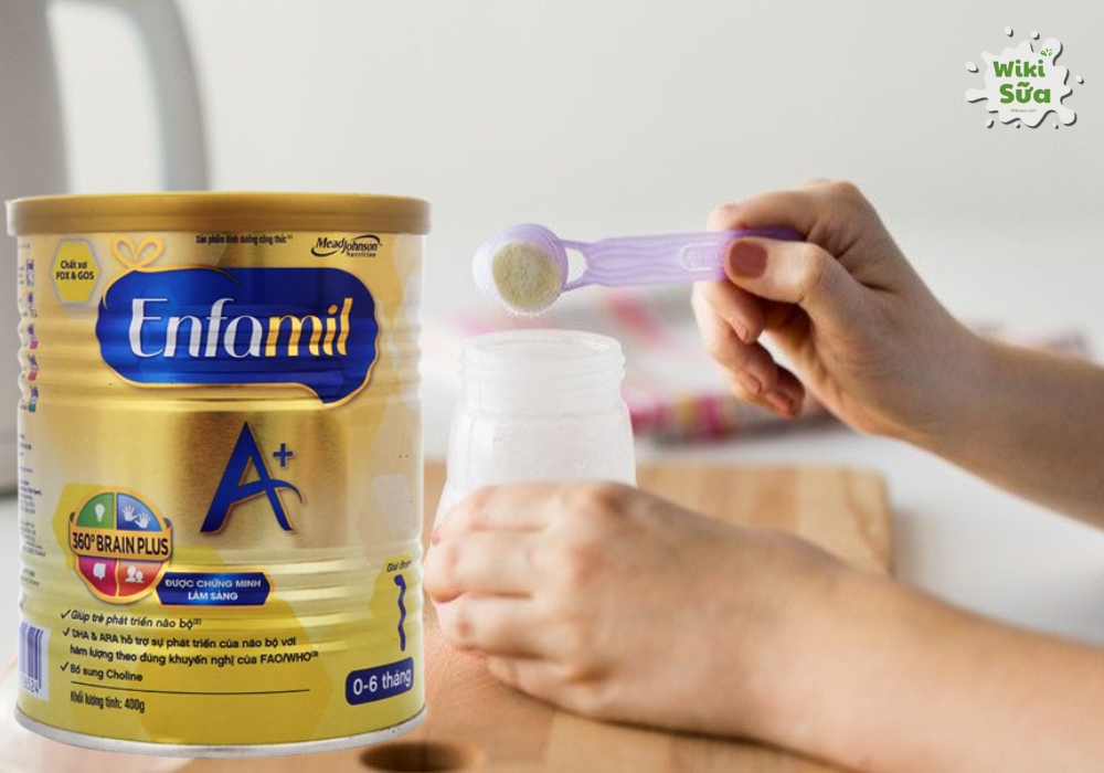 Pha sữa Enfamil A+ đúng cách