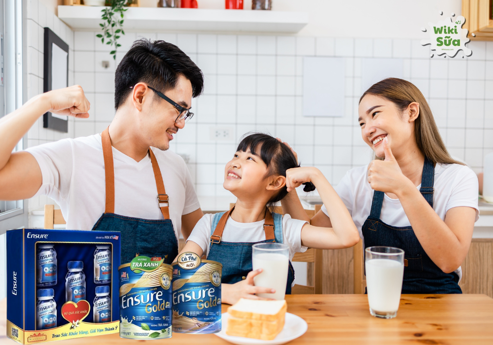 Uống sữa Ensure giúp tăng cân hiệu quả