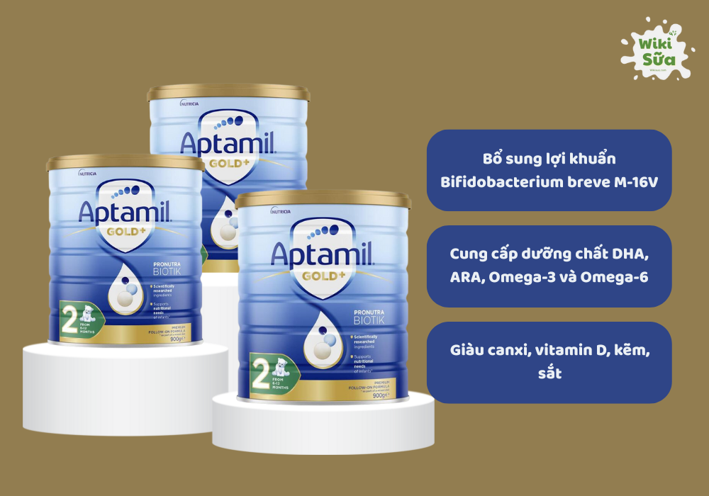 Sữa Aptamil Úc được thiết kế với công thức đạt tiêu chuẩn dinh dưỡng châu Âu