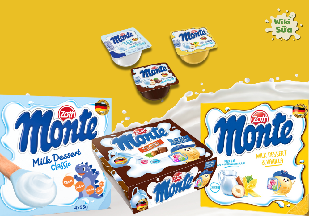Váng sữa Monte cho trẻ trên 6 tháng