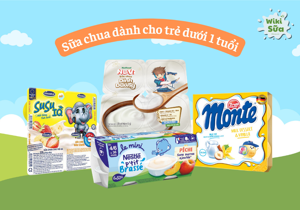 Sữa chua dành cho trẻ dưới 1 tuổi