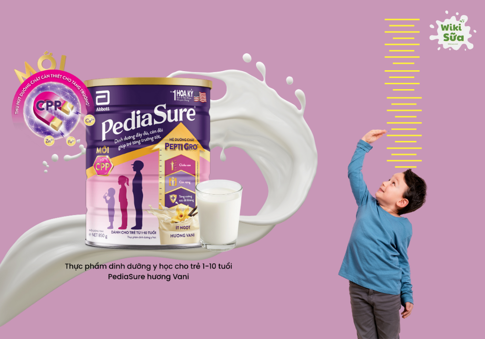 Sữa PediaSure tăng chiều cao cho bé 2 tuổi