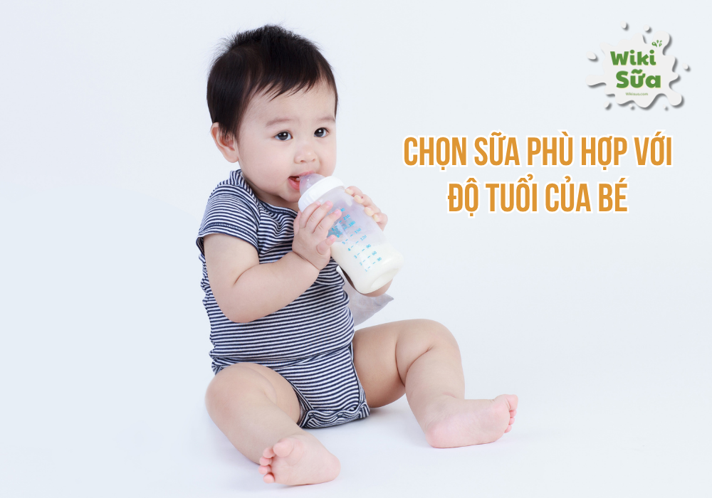 Mẹ chọn đúng sữa theo độ tuổi giúp bé phát triển khỏe mạnh toàn diện