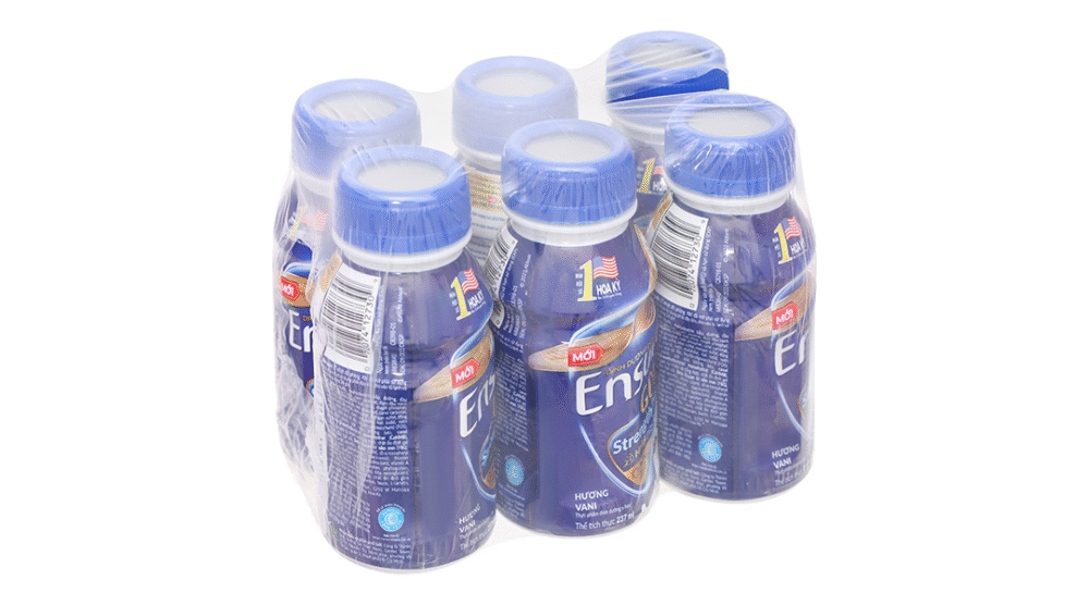 Sữa bột pha sẵn Ensure Gold Strengthpro hương vani (6 chai x 237ml)