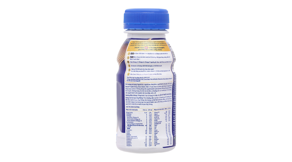 Thành phần dinh dưỡng sữa Ensure Gold chai 237 ml