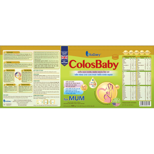 Thông tin Sữa bầu Colosbaby Gold Mum 800g