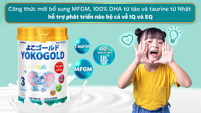 Sữa bột YokoGold số 3 công thức cải tiến
