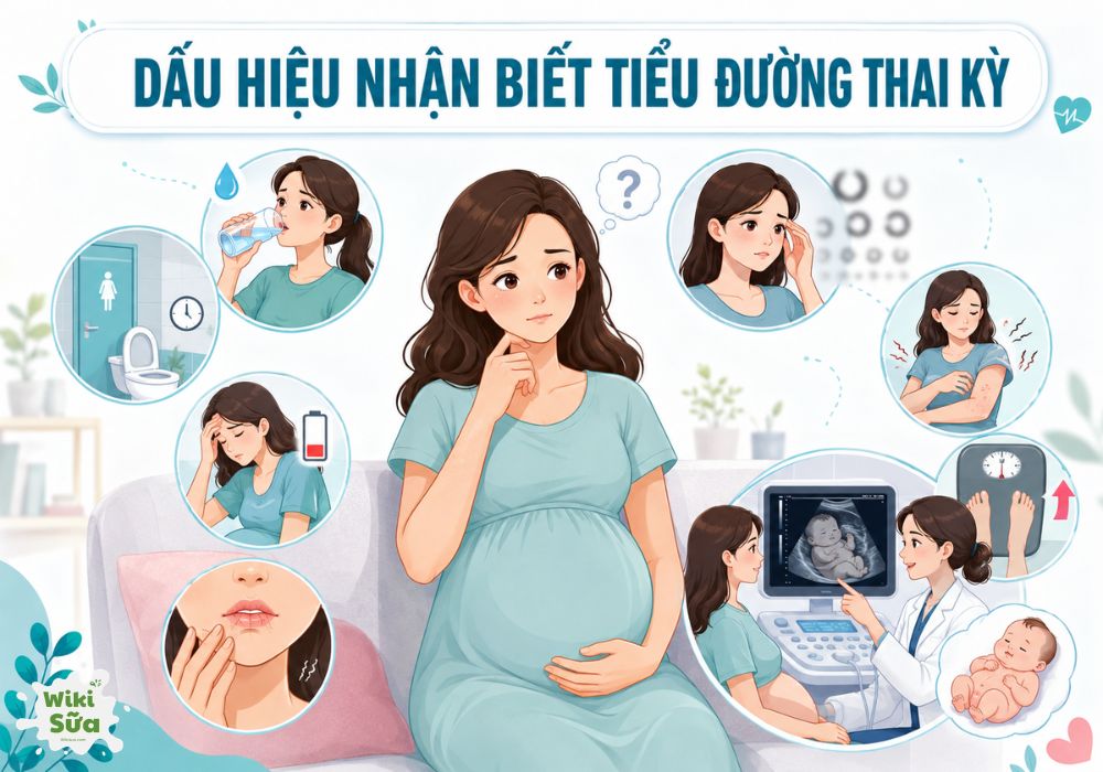 Dấu hiệu nhận biết tiểu đường thai kỳ 