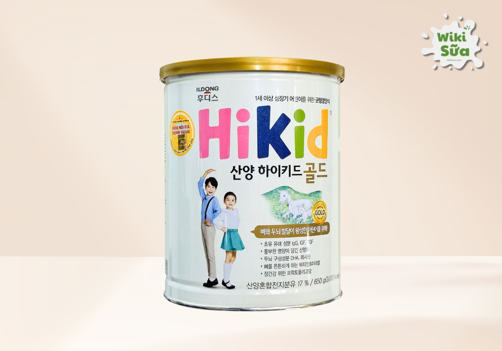 Sữa dê Hikid cho bé bị dị ứng đạm bò