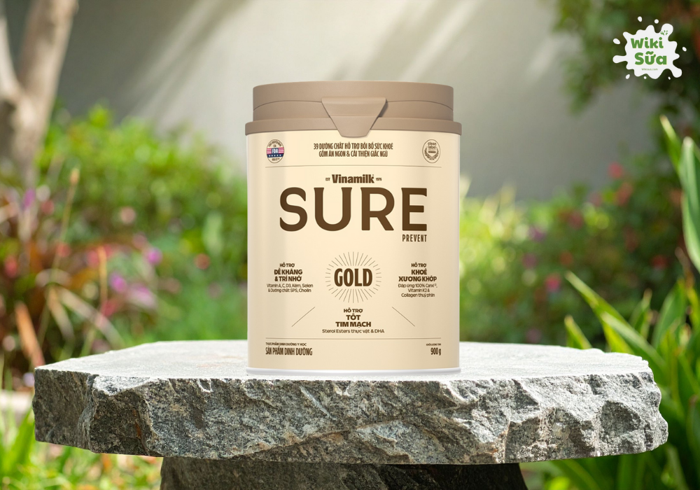 Sữa Vinamilk Sure Prevent Gold dành cho người bị cao huyết áp (Nguồn: Wiki Sữa)