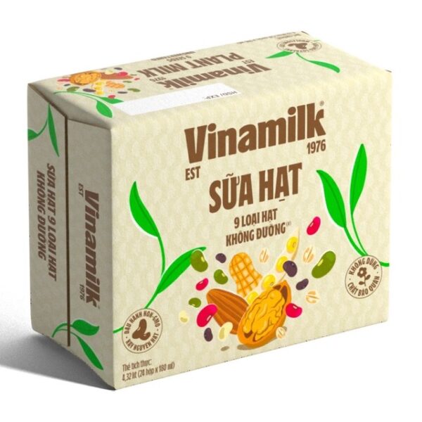 Sữa hạt Vinamilk 9 loại hạt không đường cho trẻ từ 4 tuổi