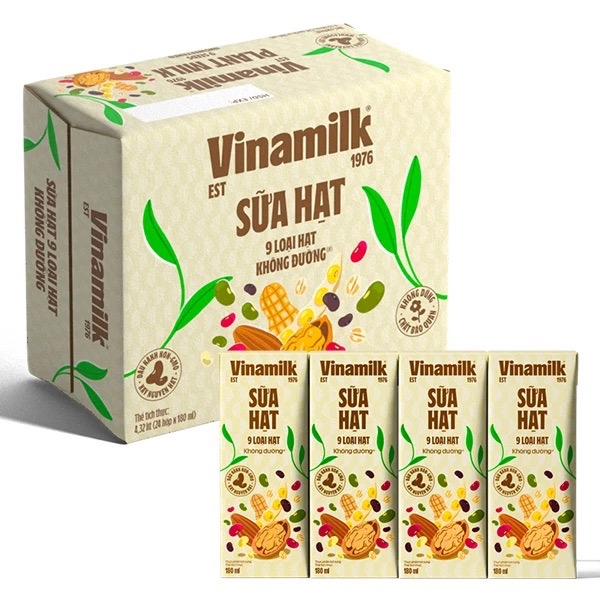 Sữa hạt Vinamilk 9 loại hạt không đường
