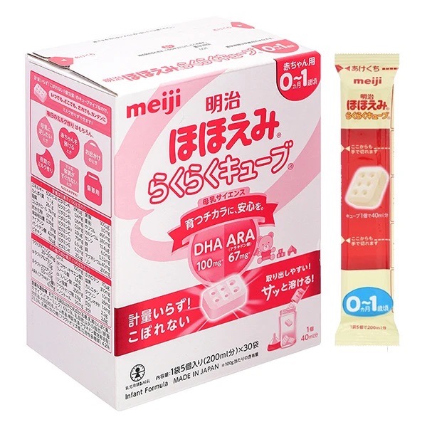 Sữa Meiji nội địa dạng thanh cho bé