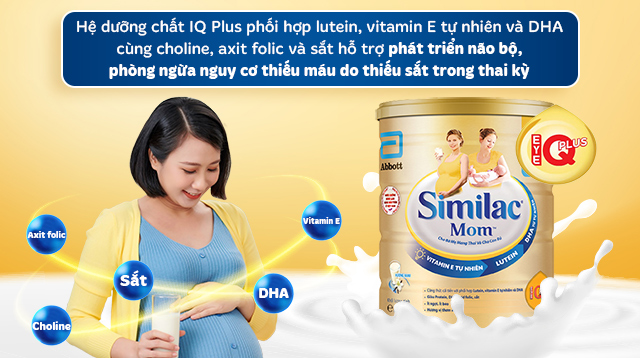 Sữa bầu Similac Mom cho mẹ và bé