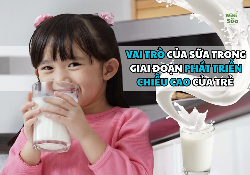 Vai trò của sữa trong giai đoạn phát triển chiều cao của trẻ