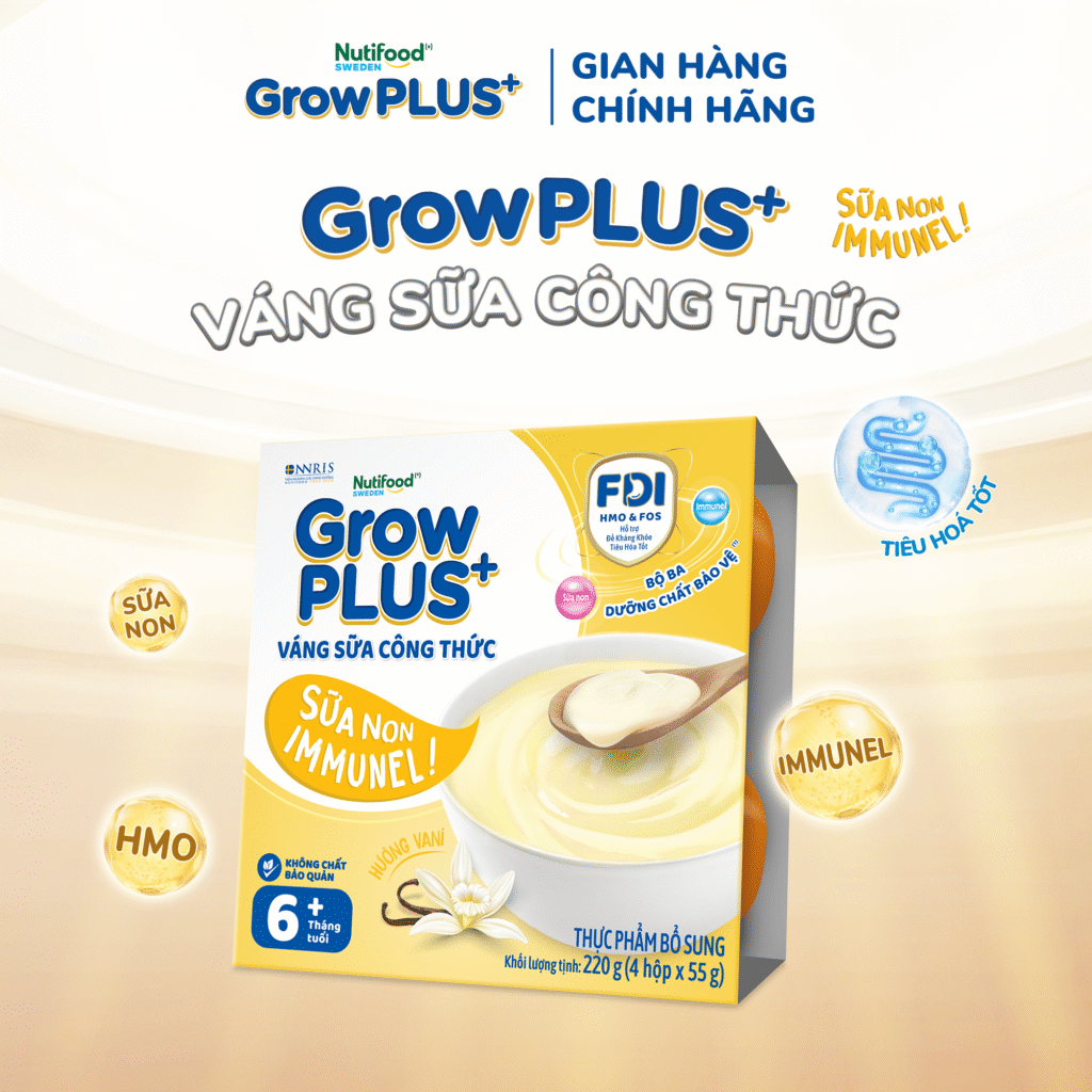 Lốc 4 hũ váng sữa công thức Nutifood
