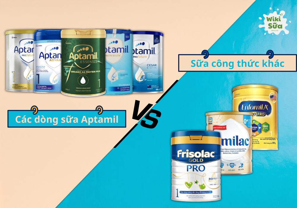 So sánh sữa tăng cân Aptamil với một số dòng sữa tăng cân phổ biến hiện nay 