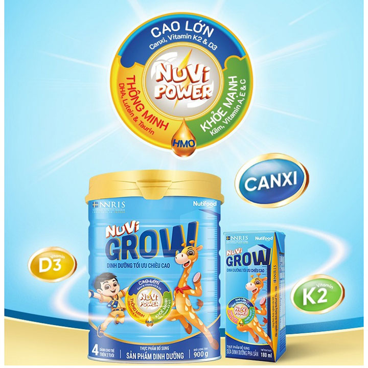 Sữa Bột Nuvi Grow Trên 1 Tuổi 900g