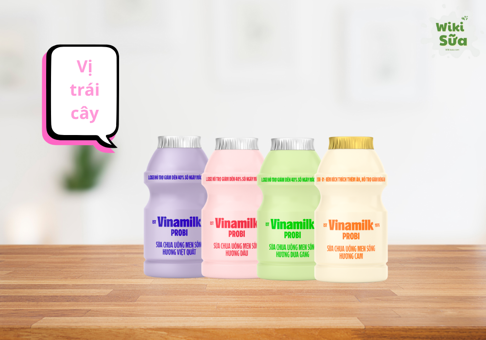 Sữa chua uống Vinamilk Probi vị trái cây