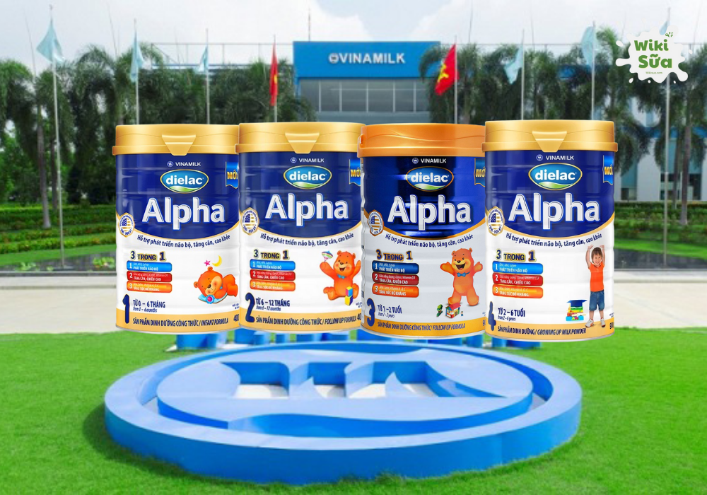 Dòng Dielac Alpha có 4 loại theo từng giai đoạn phát triển của trẻ