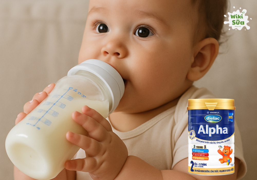 Sữa Dielac Alpha có phù hợp cho bé 6-12 tháng tuổi tăng cân