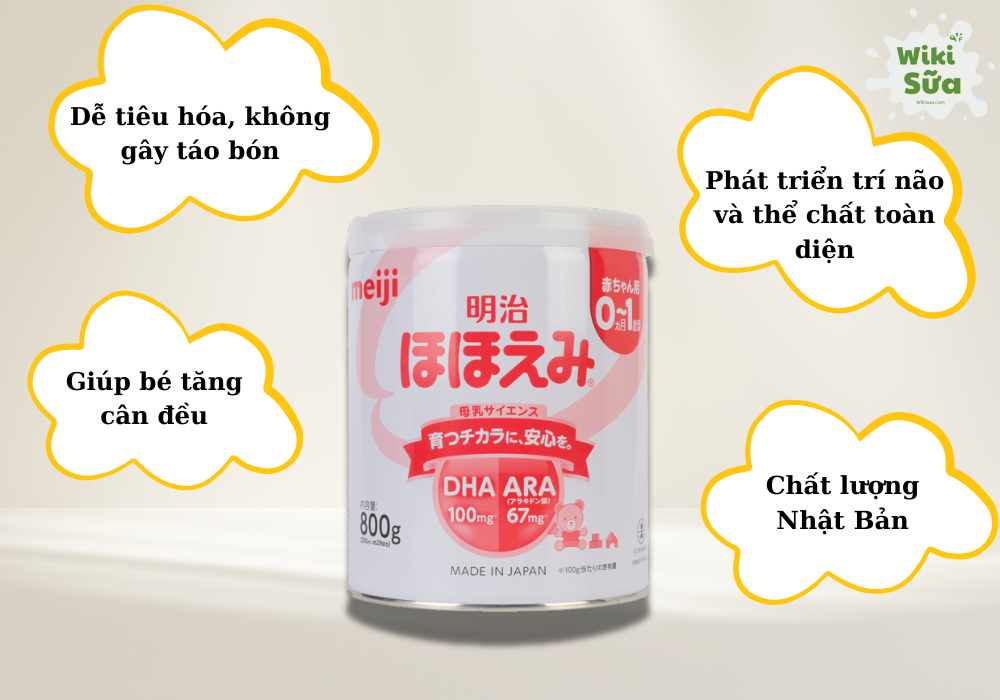 Lợi ích sữa meiji 0-1 nội địa Nhật 