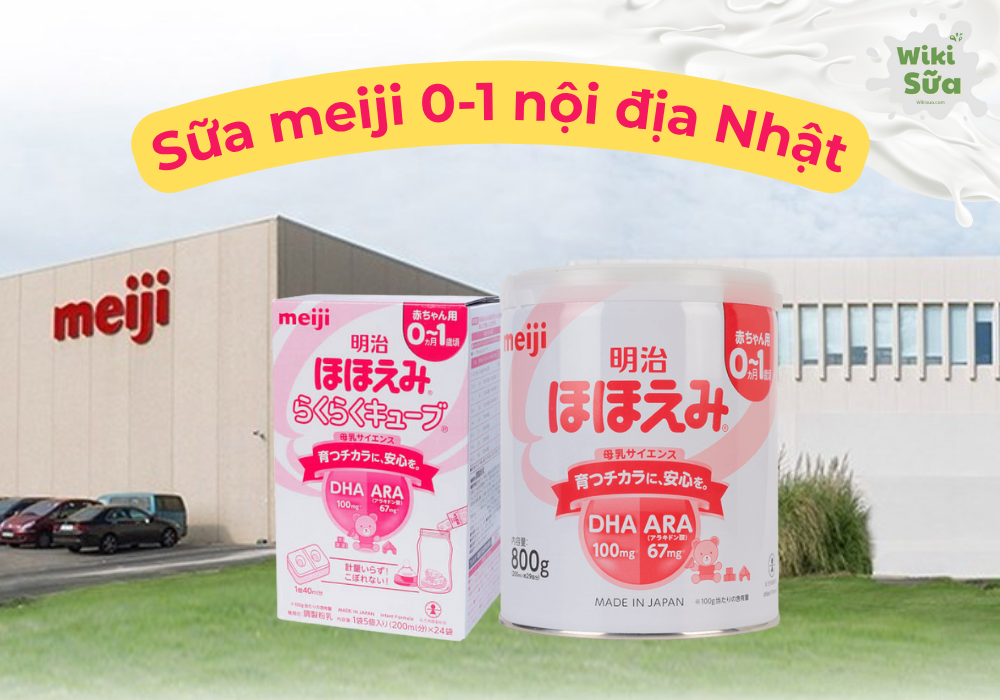 Sữa meiji 0 1 nội địa nhật
