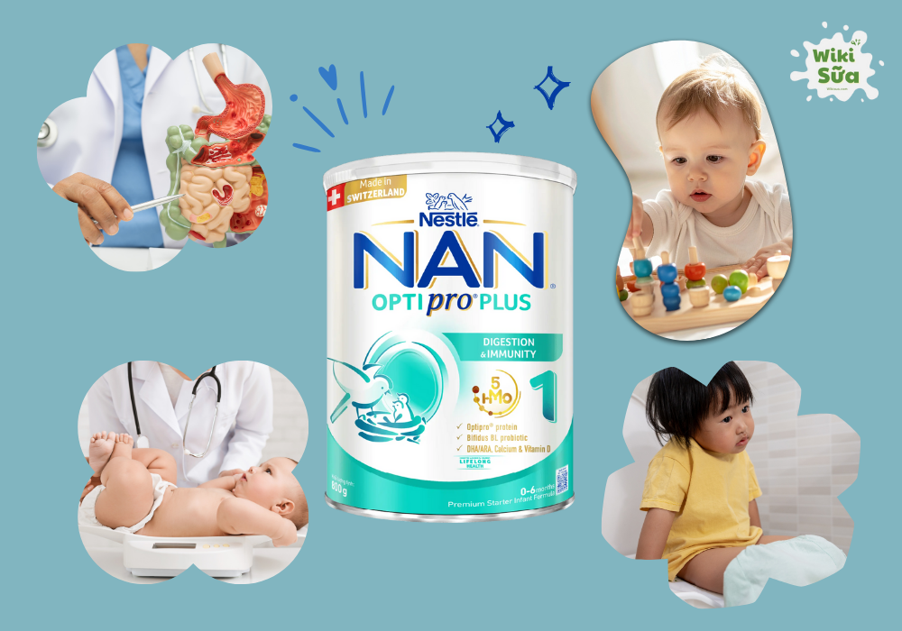 Trẻ nào phù hợp uống sữa NAN để tăng cân