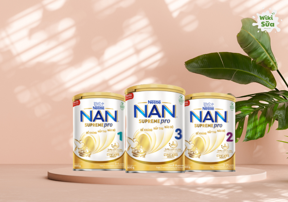 Dòng sữa NAN Supreme Pro giúp tăng cân cho trẻ tiêu hóa nhạy cảm 
