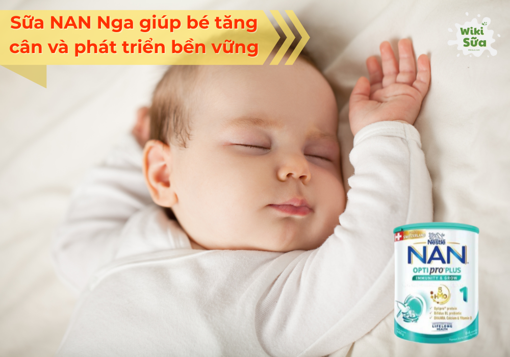 Sữa NAN Nga là dòng sữa mát giúp trẻ tăng cân bền vững