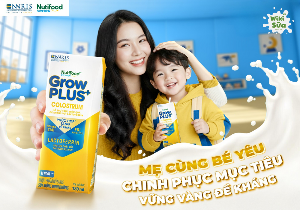 Sữa Nutifood cho nhiều dòng riêng biệt cho từng đối tượng 