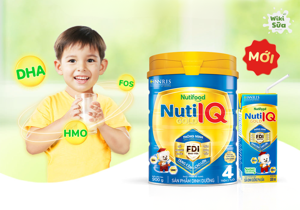 Nutifood Nuti IQ Gold là dòng sữa công thức giúp trẻ phát triển trí não