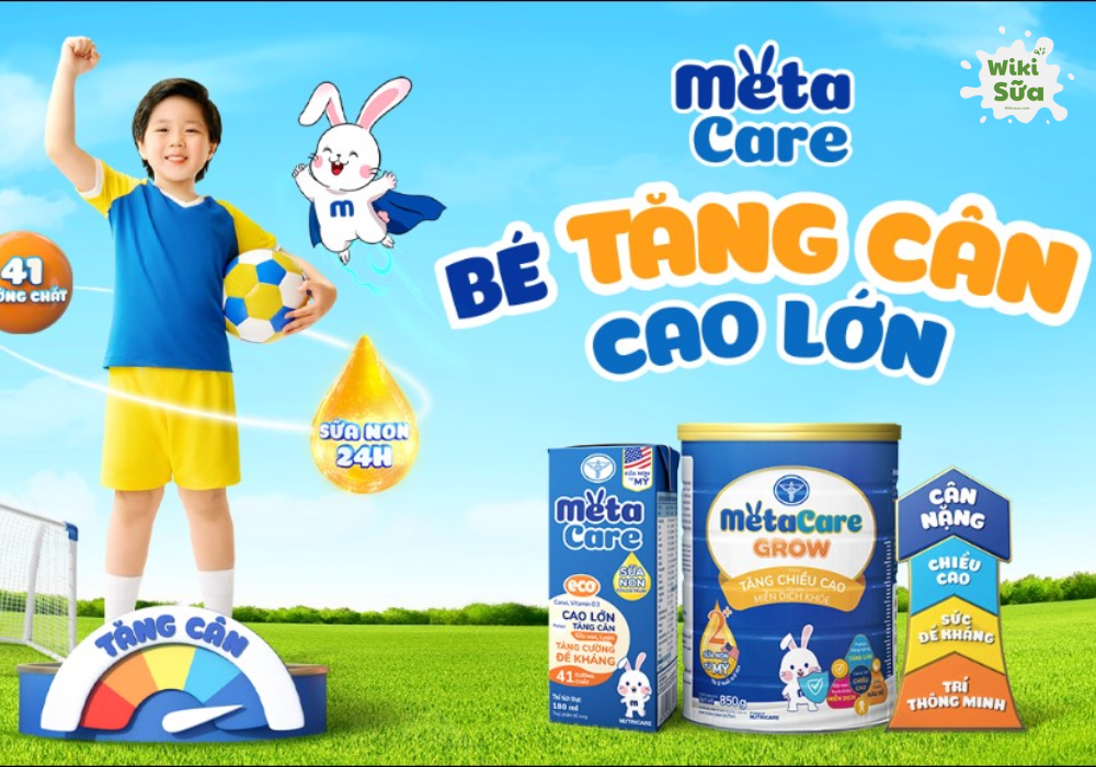 Dòng NutiFood Metacare dinh dưỡng toàn diện cho trẻ