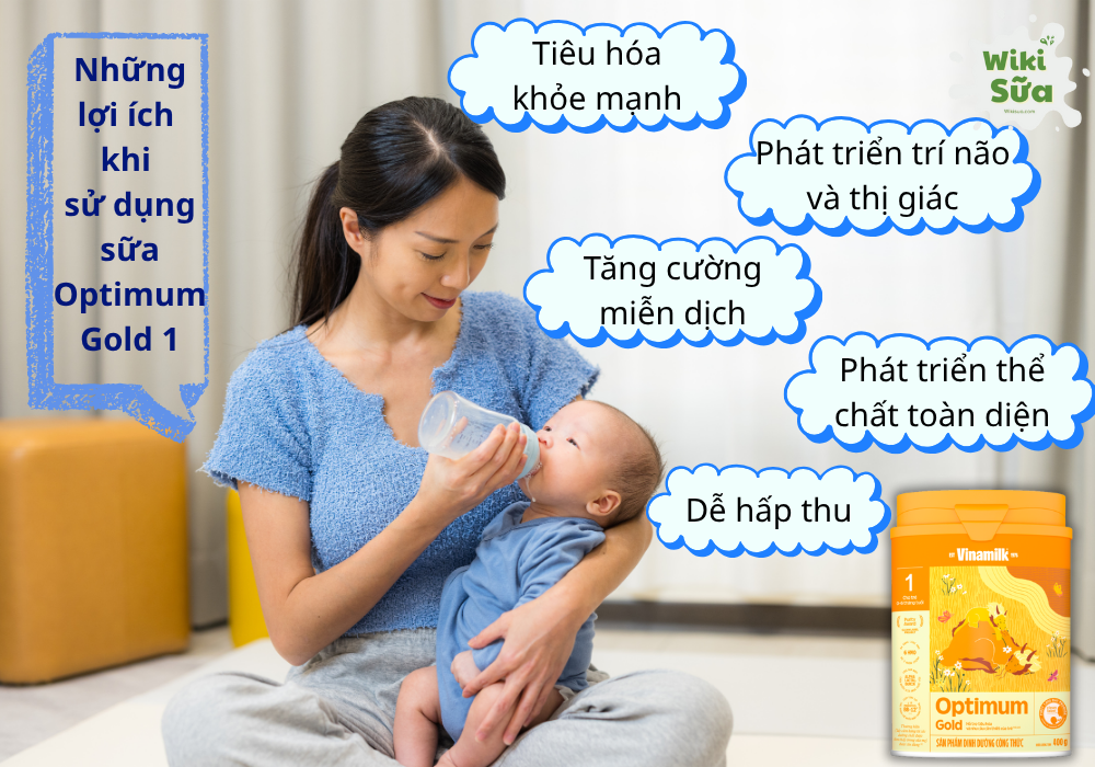 Những lợi ích khi sử dụng sữa Optimum cho trẻ 0-6 tháng 