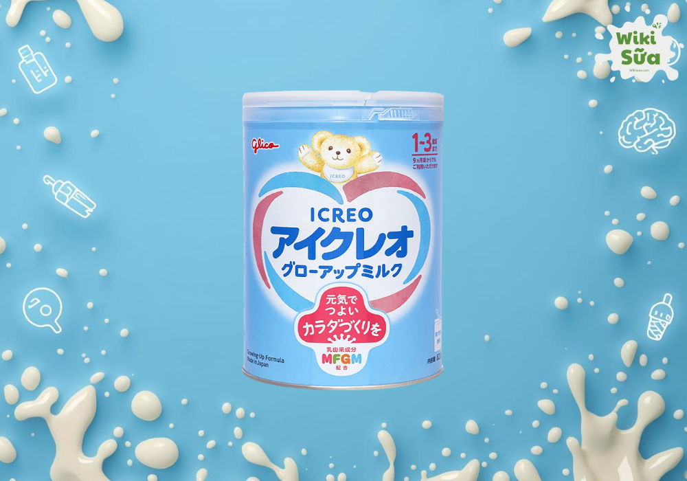 Sữa Glico Icreo số 9 hỗ trợ phát triển trí não và chiều cao cho bé