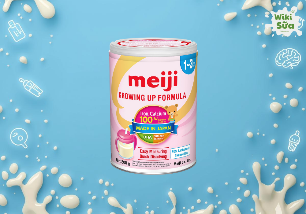 Sữa Meiji Growing Up Formula phát triển cân bằng giữa trí não và chiều cao