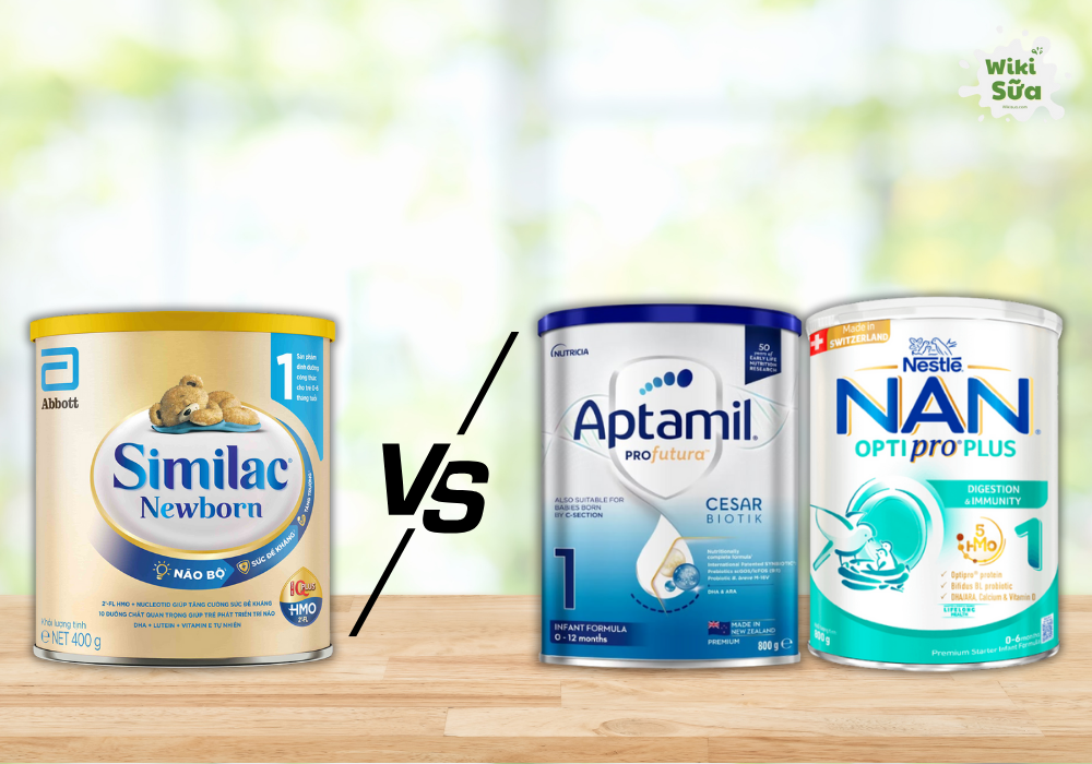 So sánh sữa Similac 0-6 tháng với các sữa công thức tăng cân khác