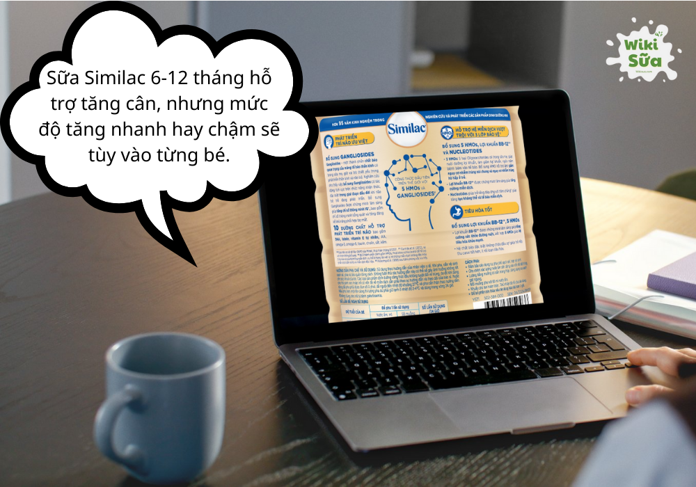 Tìm hiểu sữa Similac 6-12 tháng có tăng cân không