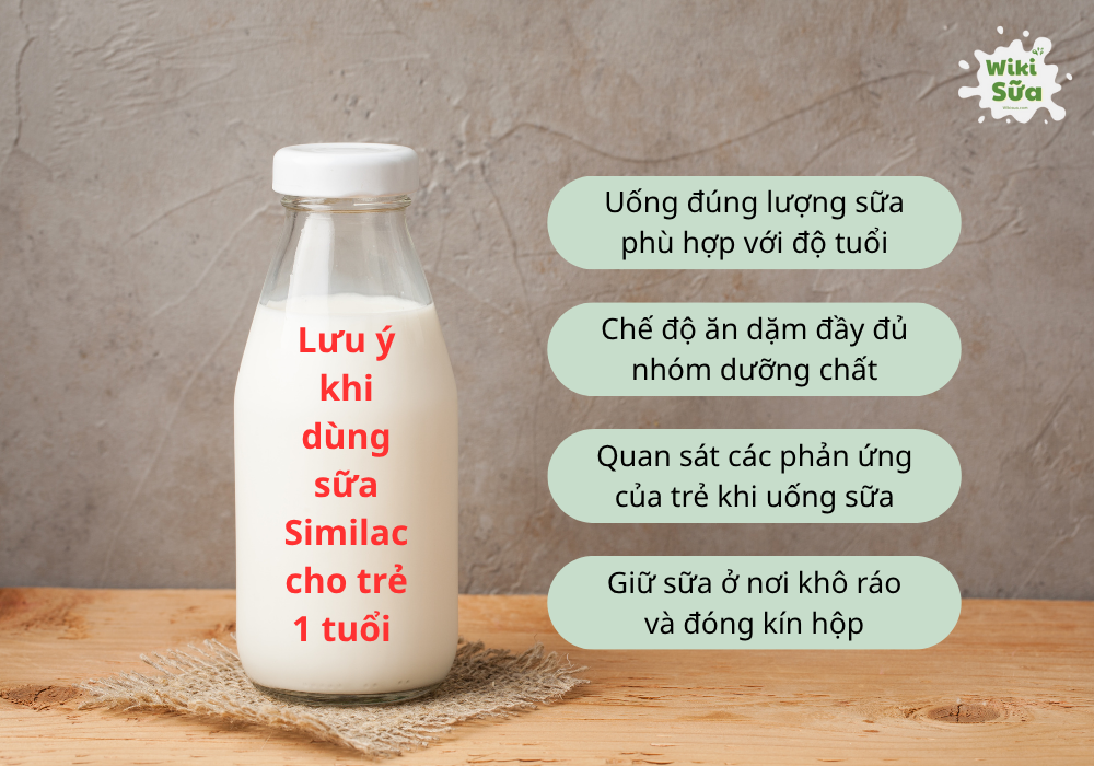 Lưu ý khi sử dụng sữa Similac cho trẻ 1 tuổi để đạt hiệu quả tối ưu 