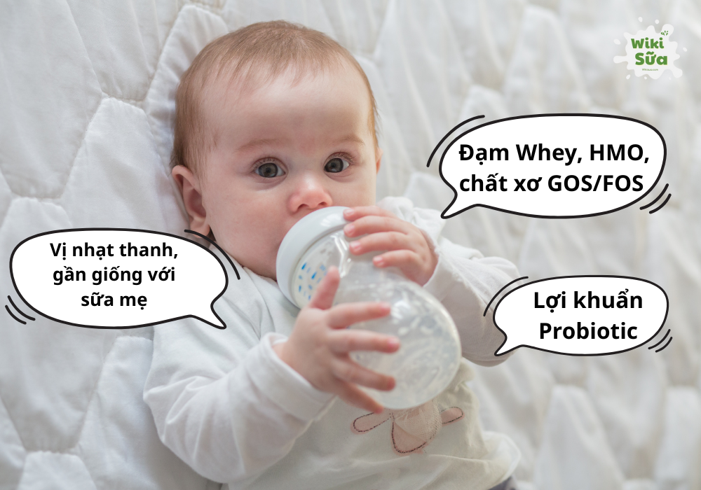 Tiêu chí chọn sữa tăng cân không gây táo bón cho trẻ sơ sinh