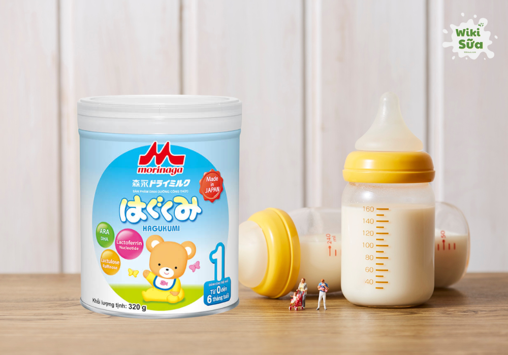 Sữa Morinaga Hagukumi số 1 cho trẻ 0–6 tháng
