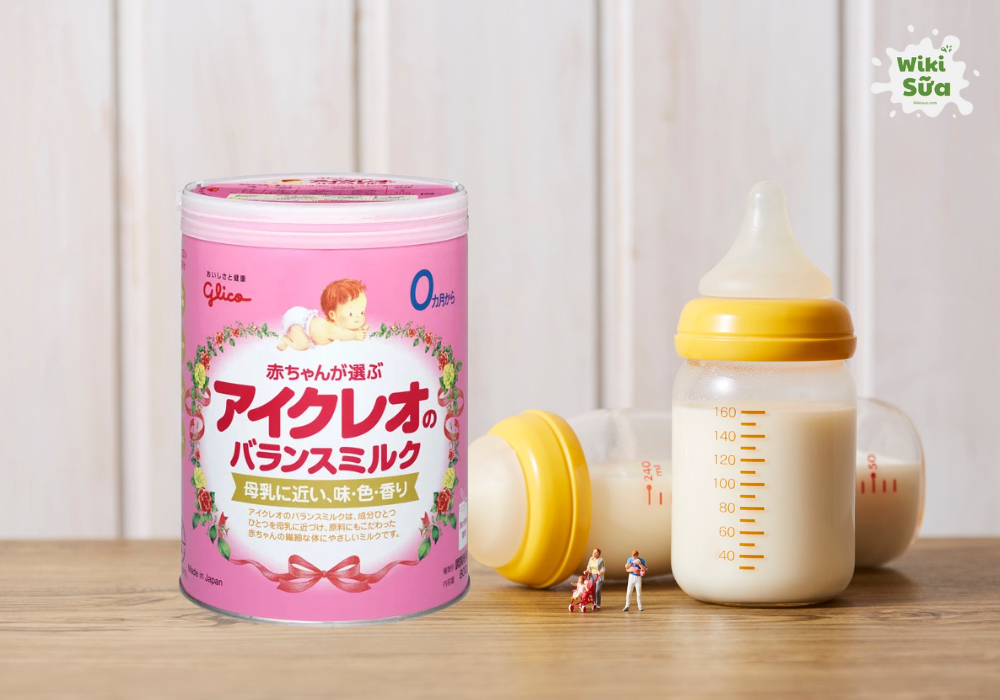 Sữa Glico Icreo số 0 tăng cân không táo bón cho trẻ sơ sinh