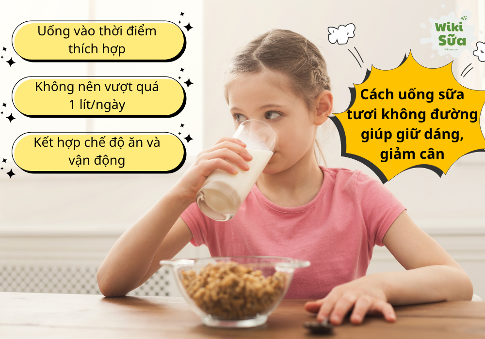 Cách uống sữa tươi không đường đúng giúp giữ dáng, giảm cân