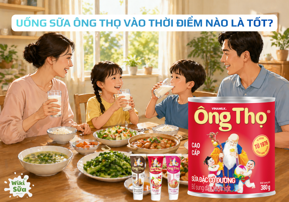 uống sữa ông thọ vào thời điểm nào là tốt