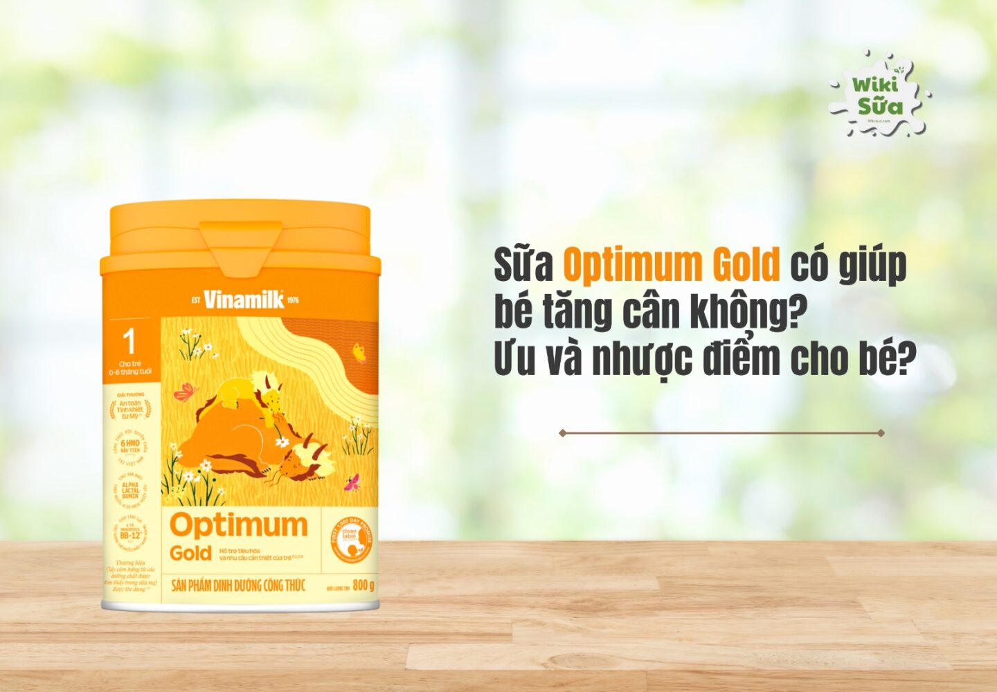 Sữa Optimum Gold có giúp bé tăng cân không