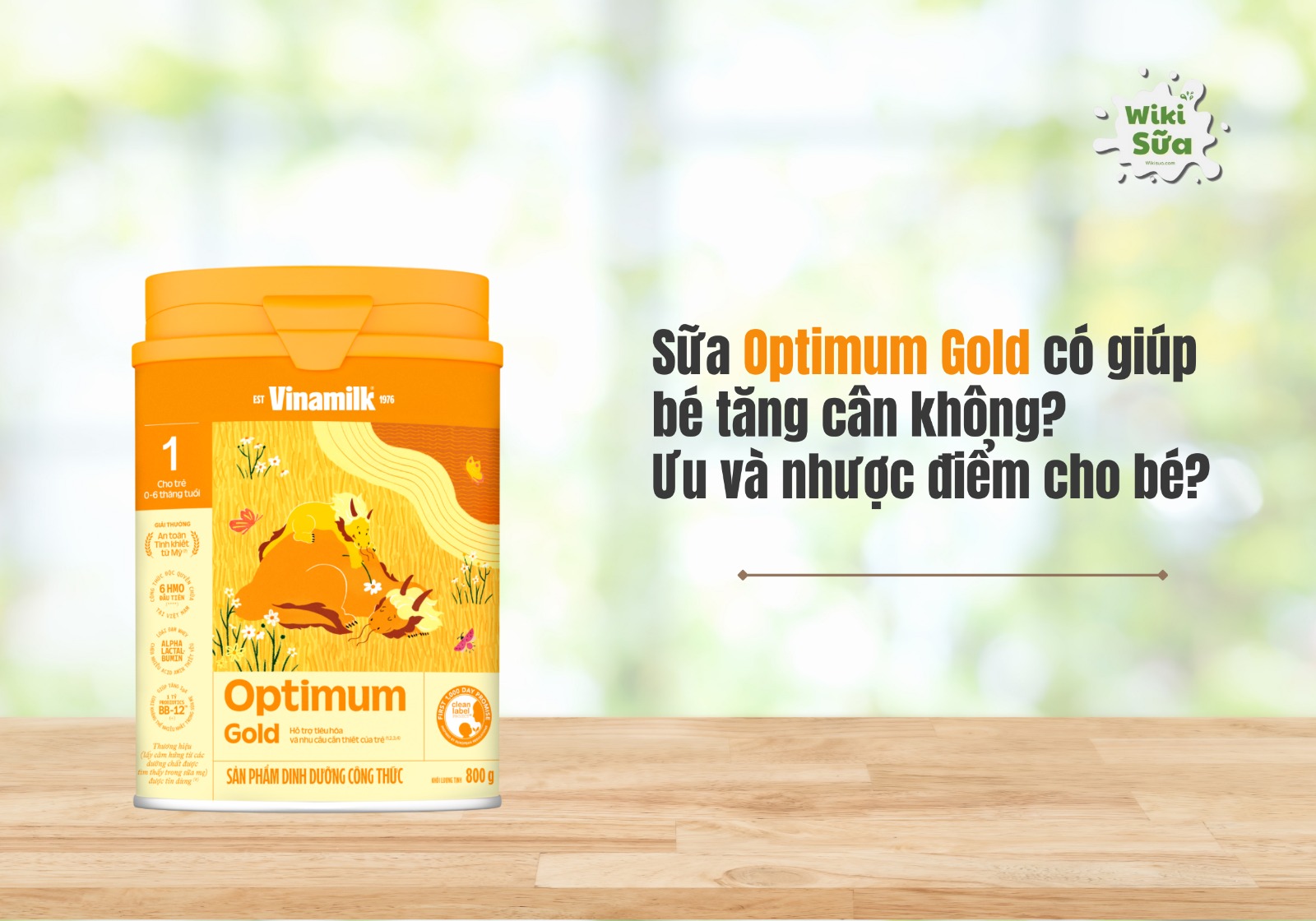 Sữa Optimum Gold có giúp bé tăng cân không